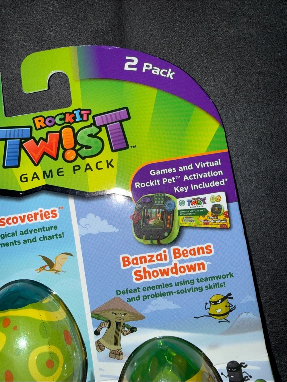 LeapFrog RockIt Twist Game Pack - Green and Yellow Egg Set